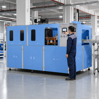 Machine de soufflage de bocaux en PET de qualité alimentaire, 2 cavités, ouverture large automatique 55-105 mm, entraînement servo 25 kW, 2000 BPH, ligne clé en main