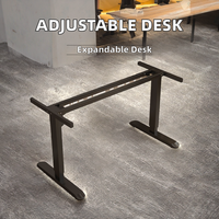 Bureau de direction électrique ergonomique à mémoire de forme, extensible verticalement, avec cadre métallique moderne, hauteur réglable, pour usage commercial et villa