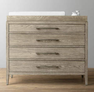 コンバーチブルウッド赤ちゃん交換テーブルドレッサー収納引き出し付きキャビネット - Product Image 5