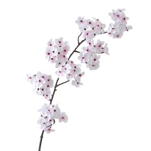 Branches artificielles de fleurs de cerisier blanches à longues tiges 105 cm, nouveau style minimaliste chinois pour la décoration de mariage et l'ornementation de la maison - Product Image 5