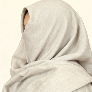 Hiyab de Poliéster de Color Sólido Premium, Pañuelo Musulmán de Alta Calidad para Mujer, Estilo Turco Kuwaití al por Mayor - Product Image 4