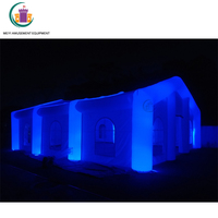 Tente gonflable d'extérieur pour Camping, chapiteau pour exposition, mariage, avec lumières LED à l'intérieur
