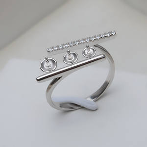 แหวนเงินแท้ S925 ทำมือ สไตล์ยุโรปอเมริกัน แบบเกาหลี สำหรับผู้หญิง อุปกรณ์ DIY ตัวจับไข่มุก 4-6 เม็ด ไข่มุกหลวม เวนชี - Product Image 2