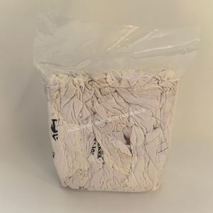 Paños de limpieza industriales de algodón de alta calidad con estampado blanco, paños de limpieza de algodón tejido blanco para limpieza industrial - Product Image 1