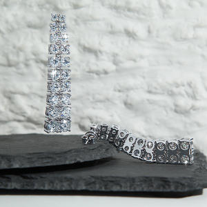 Pendientes de Plata de Ley 925 con Diamantes de Imitación de 14 Quilates, Certificado GRA, Venta al por Mayor, Envío Directo - Product Image 2