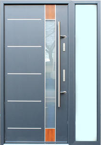 Gli giovani adorano lo stile moderno delle porte blindate in acciaio, le porte <span class=keywords><strong>d</strong></span>'ingresso principali per la casa. - Product Image 5