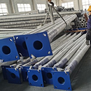 Phong Cách Hiện Đại Chất Lượng Cao Nhúng Nóng Mạ Kẽm Bột Tráng Đèn Bài Ngoài Trời Thép Hình Nón Bát Giác Năng Lượng Mặt Trời Ánh Sáng Đường Phố Cực - Product Image 3