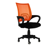 Fauteuil de bureau contemporain Hebei Haosi pour visiteurs, base en alliage d'aluminium, hauteur réglable, roulettes à ressort – Nouveau modèle économique