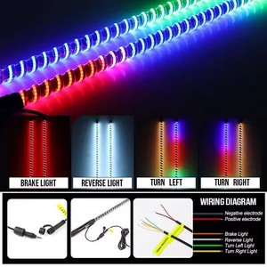 Nuovo 3FT 4FT 5FT 6FT multi-colore illuminato flessibile COB LED frusta bandiera di sicurezza per ATV UTV 4WD Jeep <span class=keywords><strong>moto</strong></span> <span class=keywords><strong>moto</strong></span> - Product Image 3