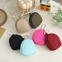 Dompet Kunci Kain Multifungsi Portabel Anti Maling untuk Luar Ruangan, Dompet Koin, Gantungan Kunci, Tas Earphone/Headphone, Kantong Mini