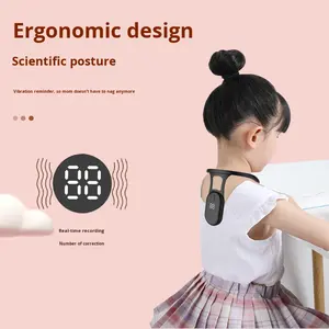 <span class=keywords><strong>Corrector</strong></span> de postura de Jorobado para estudiantes, recordatorio de vibración, pantalla LCD, colgante de cuello, estiramiento, alisado, protección para niños - Product Image 3