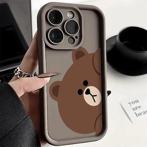 เคสโทรศัพท์มือถือรุ่น Dumb bear เหมาะสำหรับ Apple 17, 15plus, 13, emery 16E, สำหรับการค้าต่างประเทศ, 12xs, แบบเรียบง่าย, 14pro - Product Image 1