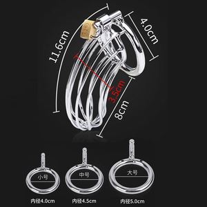금속 새 남성 순결 장치 슈퍼 작은 짧은 수탉 케이지 스텔스 페니스 잠금 링 섹스 토이 남성용 - Product Image 6