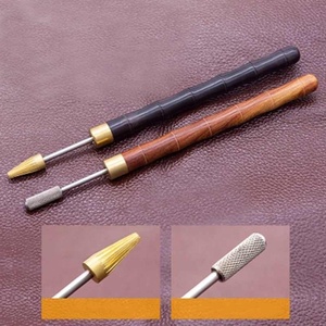 ปากกา applicator สีลูกกลิ้งปากกาด้านบนขอบบนเครื่องมือย้อมภาพวาดน้ำมันงานฝีมือเครื่องหนัง DIY ขอบอย่างรวดเร็วหัวทองเหลืองขอบหนัง - Product Image 6