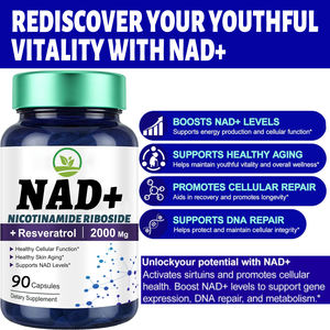 Marque privée OEM/ODM NAD + Capsules Supplément Capsules végétaliennes Soutien Réparation de l'ADN Suppléments à base de plantes - Product Image 3