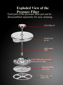 โลโก้สั่งทำ 350 มล. 800 มล. 1000 มล. 1500 มล. 8/18  กระบอก<span class=keywords><strong>กาแฟ</strong></span>เฟรนช์เพรสสแตนเลส 304  ผนังสองชั้น  กระติก<span class=keywords><strong>กาแฟ</strong></span>เก็บความร้อน - Product Image 4