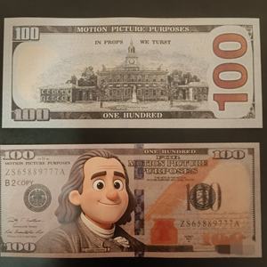 Billetes <span class=keywords><strong>de</strong></span> <span class=keywords><strong>100</strong></span> <span class=keywords><strong>Dólares</strong></span> Estadounidenses <span class=keywords><strong>de</strong></span> Papel Resistente <span class=keywords><strong>de</strong></span> la Marca PARTY para Fiestas <span class=keywords><strong>de</strong></span> Halloween, Cumpleaños y Año Nuevo - Diseño Novedoso, Recién Llegados - Product Image 6