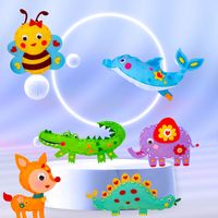 Mon premier kit de couture pour enfants, ensemble de couture artisanale en feutre pour animaux, kit de couture à la main pour débutants, jouet fait main pour enfants