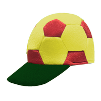 Casquette de baseball en feutre pelucheux amusante en forme de ballon de football, chapeau de fan unisexe, costume de sport, casquette pour les fans de football, fête de carnaval, Coupe du monde de football