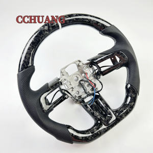Personnalisé pour Ford Mustang 2023 2022 2020 2019 <span class=keywords><strong>2021</strong></span> 2018 2017 2016 2015 <span class=keywords><strong>Volant</strong></span> en fibre de carbone forgé - Product Image 2