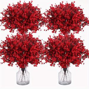 Flores de Seda Realistas de Simulación, Ramo de 5 Ramas de Gimonica <span class=keywords><strong>Chimonanthus</strong></span>, para el Día de los Inocentes, Decoración Moderna para el Hogar - Product Image 2