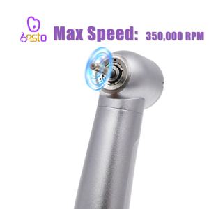 Alat genggam Dental kecepatan tinggi, Handpiece 3 cara semprot tombol tekan turbin putar kecepatan tinggi instrumen kedokteran gigi kepala standar 2 lubang - Product Image 3