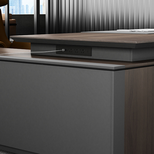 Meja Kantor Eksekutif Kayu Desain Modern yang Dapat Diubah Bentuknya dengan Model yang Dipatenkan - Product Image 5