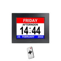 Anpassbare Alarm Name Schreibtisch Wanduhr Medikamente Erinnerung Fernbedienung Modernes Design Demenz Kalender To-Do-Liste Anzeige