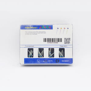 Tandheelkundige Rechte Schroef Hoge Intensiteit Kwartsvezelhars Paal Taps Toelopende Endodontie Spiraalvormige Vezelpaal Met Boren - Product Image 5