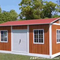 Maison conteneur à toit incliné imperméable, bâtiment modulaire isolé pour le personnel du chantier, logement temporaire