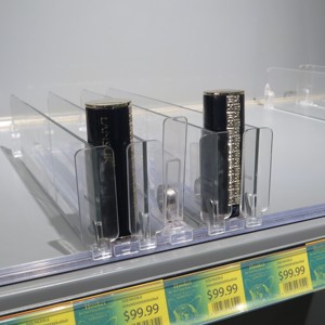 Réfrigérateur automatique en plastique à ressort de supermarché avec système de glisse à rouleaux pour la gestion de l'eau, pousseur de bouteilles de boissons et d'étagères - Product Image 5