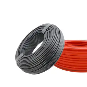 TUV Certified PV1-F Flexible Tinned Copper 1KV AC/1.5KV DC Solar Cable For Photovoltaic