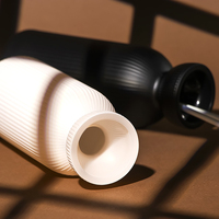 Bouteille diffuseur à rayures verticales mates de 200 ml - Contenant d'aromathérapie vide pour la décoration intérieure, les entreprises et les cadeaux - Prêt à être expédié