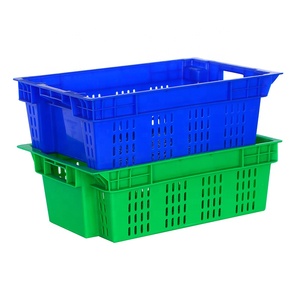 Caisses de stockage et de <span class=keywords><strong>transport</strong></span> de <span class=keywords><strong>poisson</strong></span> empilables en plastique de couleur personnalisée - Product Image 3
