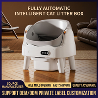 Bac à litière pour chat intelligent, grand espace, entièrement automatique, autonettoyant, anti-odeur, en plastique, modèle OEM ZS9, 5,5 kg, accessoire premium