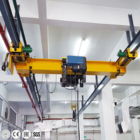 Almacén de taller personalizado 5 10 20 toneladas Elevador modular Puente de una sola viga Grúa aérea