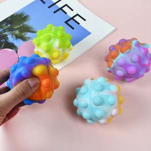 Balles anti-stress 3D Pop Party, jouets sensoriels de décompression, balles à presser pour enfants et personnes autistes, en silicone - Product Image 1