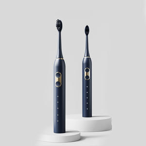 नरम बाल खड़े कस्टम लोगो 2 डबल बटन स्वत: स्लिम सोनिक बिजली के टूथब्रश स्मार्ट के लिए वयस्क - Product Image 2