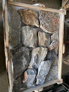 Tuiles murales en ardoise grise d'extérieur, <span class=keywords><strong>pierre</strong></span> décorative, revêtement adhésif, surface polie naturelle, décoration intérieure et extérieure - Product Image 4