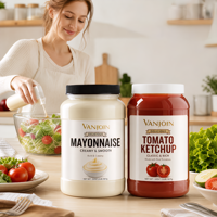 Vente en gros de pots de stockage en PET transparents vides de 1000 ml et 1300 ml, avec couvercle à vis, en plastique, pour l'emballage de mayonnaise, de miel et de confiture