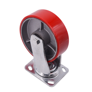 Roulettes industrielles en fonte de PU à <span class=keywords><strong>prix</strong></span> de gros, roulettes de 3 pouces à usage moyen avec capacité de charge de 200 kg - Product Image 3