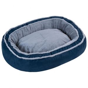 Cama para Perro y Gato de Felpa Ecológica Tipo Donut, Cueva Sólida, Moderna, Cálida para Invierno, Desmontable, Lavable, Cómoda, para Todas las Camas - Product Image 1