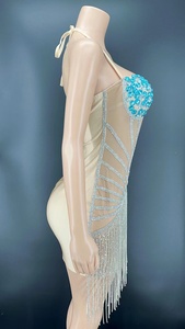 Vestido de Cristal Novance Y2244-B para Mujer, con Pedrería, Borlas, Estilo Sensual, para Club Nocturno, Fiesta, Celebridades - Product Image 4