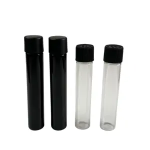 Wholesale 110mm 115mm 120mm 125mm Custom Design Flower Stash Child Proof Packaging Child Resistant Pre Glass Tubes With Cap