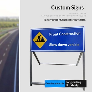 Segnale di Avvertimento per Lavori Stradali, Cartello Stradale 10010050/12010040, <span class=keywords><strong>Attenzione</strong></span> Cantiere in Attesa di Lavori - Product Image 3