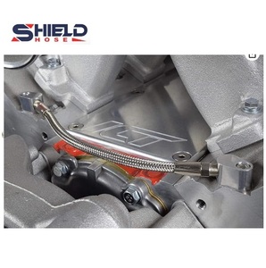 SHIELD LS Engine 3-Bolt DBC DBW Gen 3 Throttle Body Bypass Steel Tresded Hose Kit Coolant <span class=keywords><strong>Crossover</strong></span> Steam Tube LSX LS1 - Product Image 2
