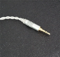 Câble de remplacement de mise à jour argenté 7N OCC pour écouteurs HIFI connecteur 2Pin câble écouteur accessoires pour écouteurs