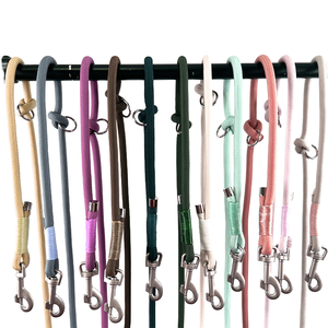 Многофункциональный нейлоновый двойной поводок для средних и крупных собак: для бега и походов, модный, современный, однотонный, для фестивалей и спорта, с функцией «свободные руки» - Product Image 1