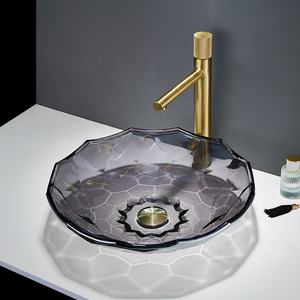 <span class=keywords><strong>Lavabo</strong></span> Redondo Artístico Único de <span class=keywords><strong>Piedra</strong></span> Lavada, <span class=keywords><strong>Lavabo</strong></span> de Cristal para Baño con Encimera, <span class=keywords><strong>Lavabo</strong></span> Redondo de Cristal con Lavamanos de Vidrio - Product Image 5