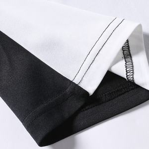 เสื้อยืดโอเวอร์ไซส์แขนสั้นสไตล์วินเทจสำหรับผู้ชาย ฤดูร้อน ผ้าโพลีเอสเตอร์ 100% พิมพ์ลายดิจิทัล ตัดต่อแบบถัก สวมใส่สบาย ปรับแต่งได้ - Product Image 4